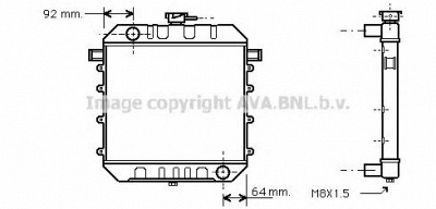 AVA QUALITY COOLING ol2014 -  Радиатор, охлаждение двигателя